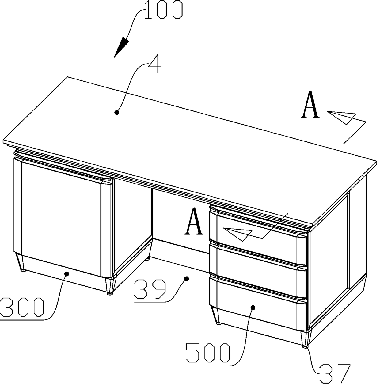 Drawer and laboratory cabinet using same