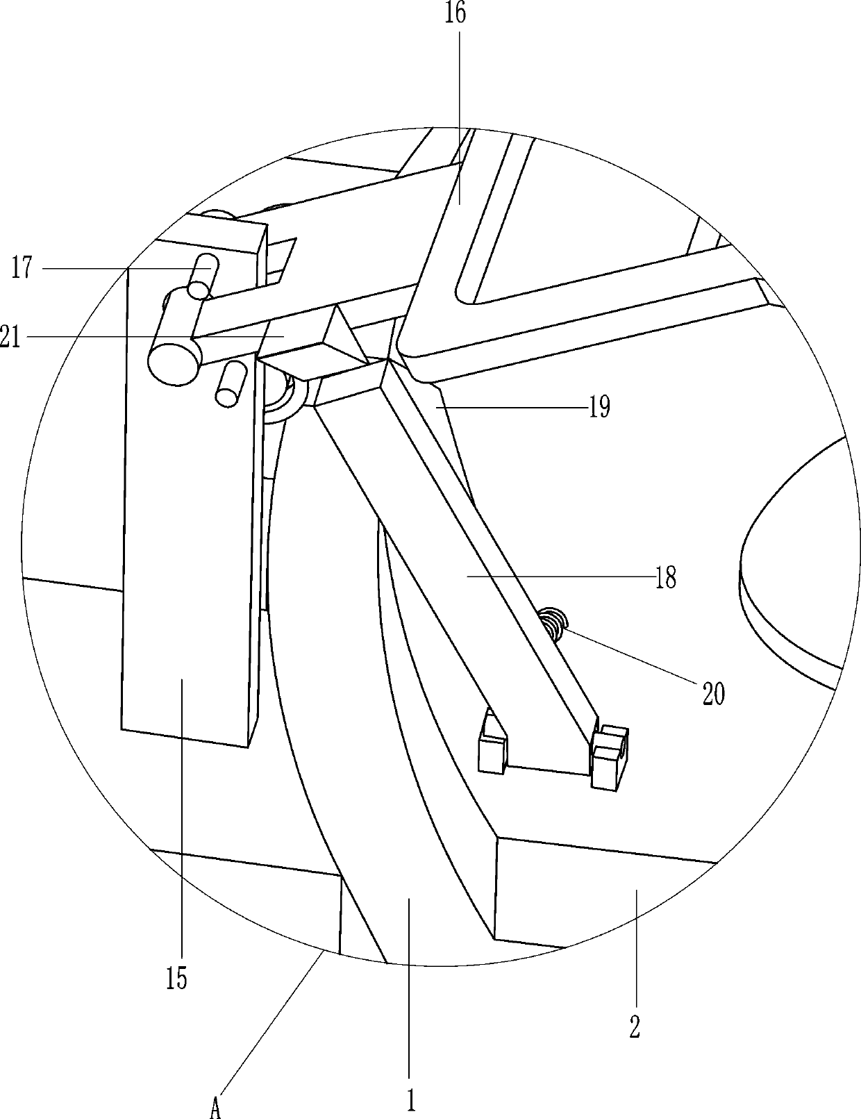 Foot massage device for dredging blood