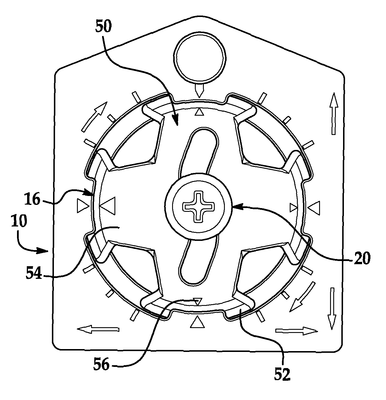 Adjustable picture-hanger assembly