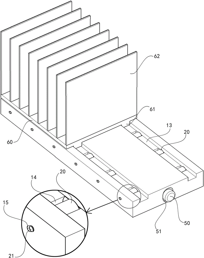 File queuing rack capable of conveniently queuing and placing files and use method of file queuing rack