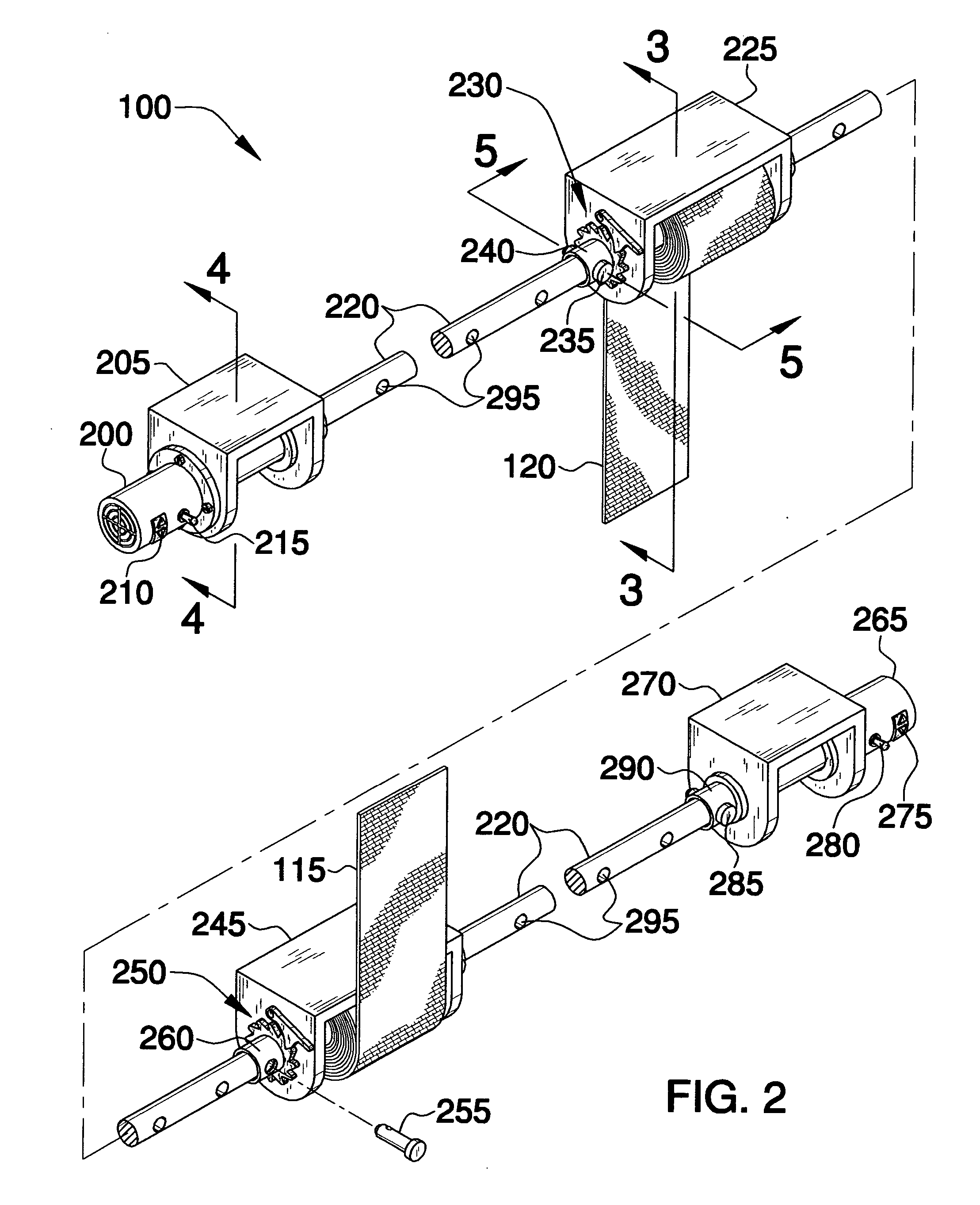 Automated system for securing a load to a flatbed truck