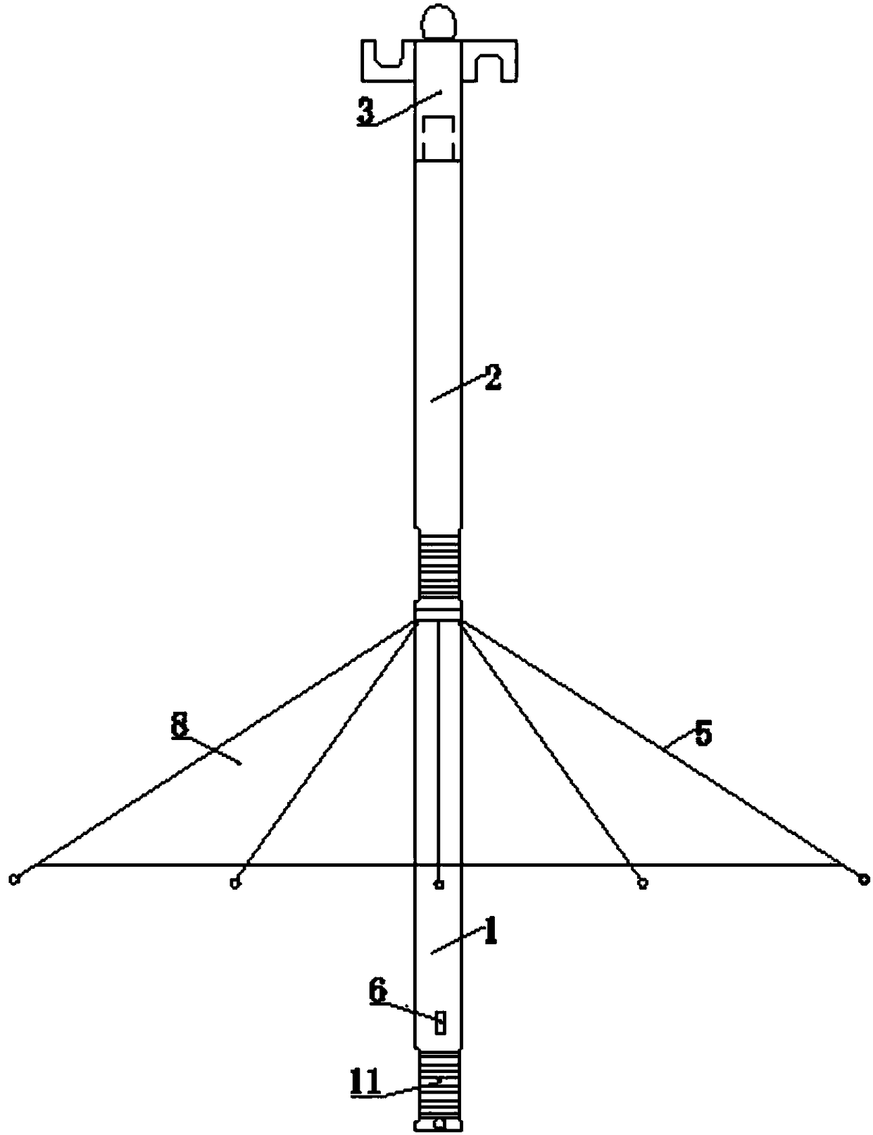 Rainproof electric operation insulated operating rod