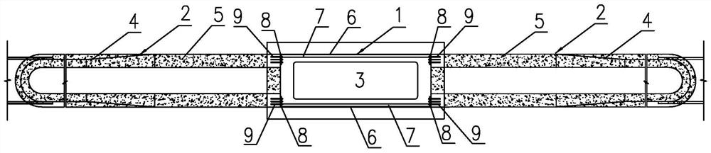 Bridge pier anti-collision device on width-limited central separating strip