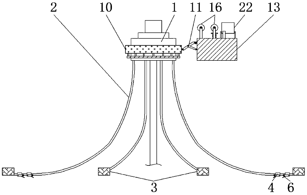 Modern ship mooring positioning device