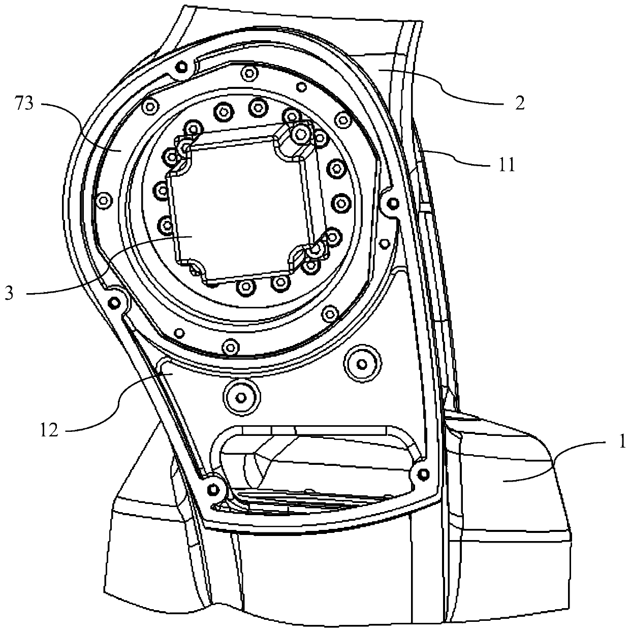 Robot joint structure and robot joint structure assembly method