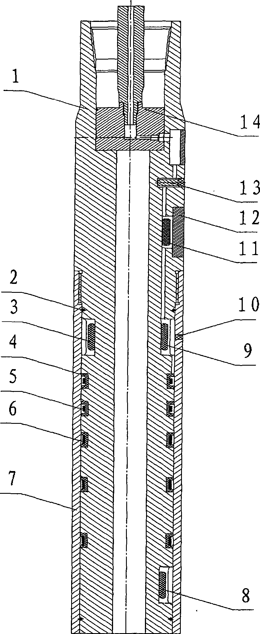 While-drilling borehole compensation electromagnetic wave resistivity survey apparatus