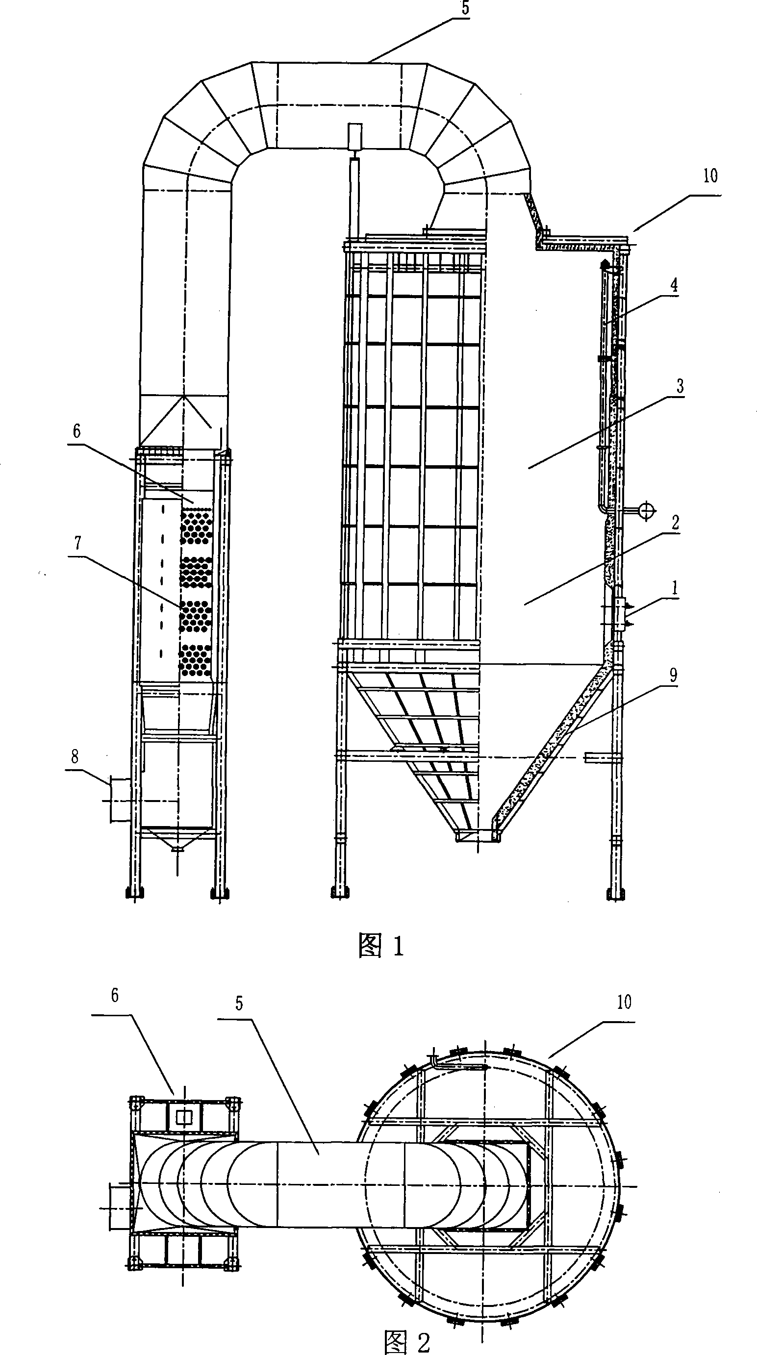 Chemical industry heating stove using water coal slurry as fuel