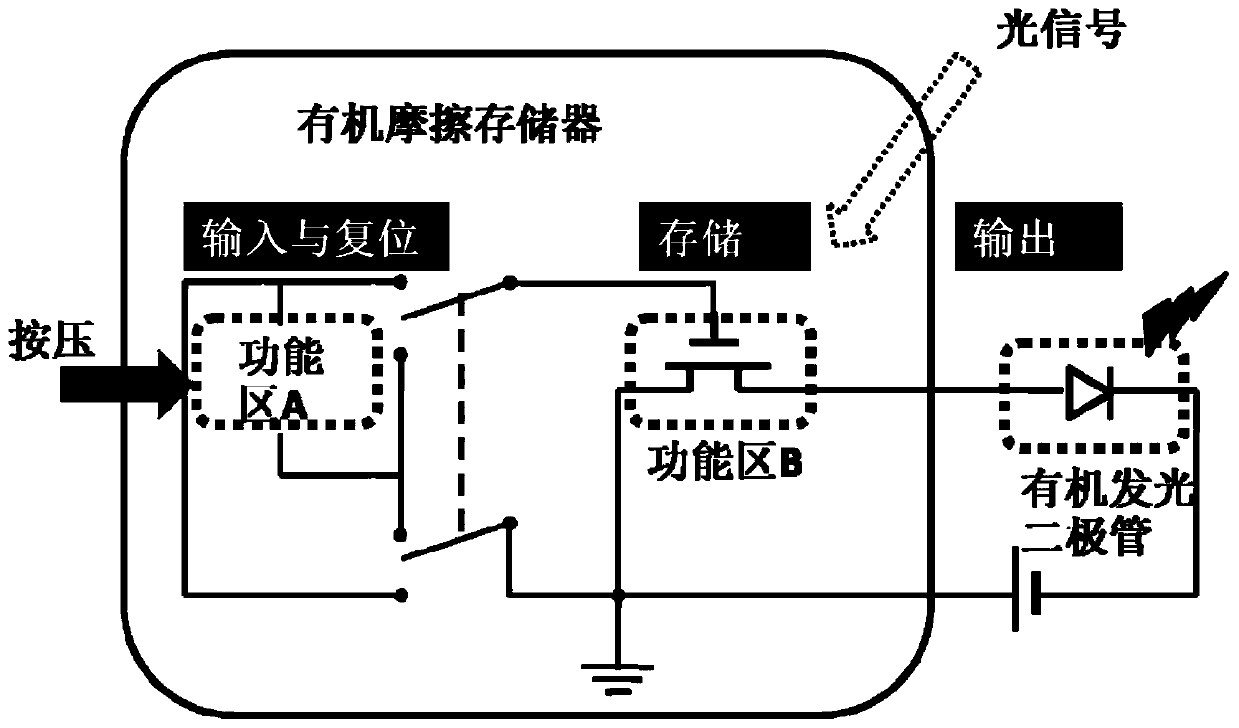 Organic memory and preparation method thereof