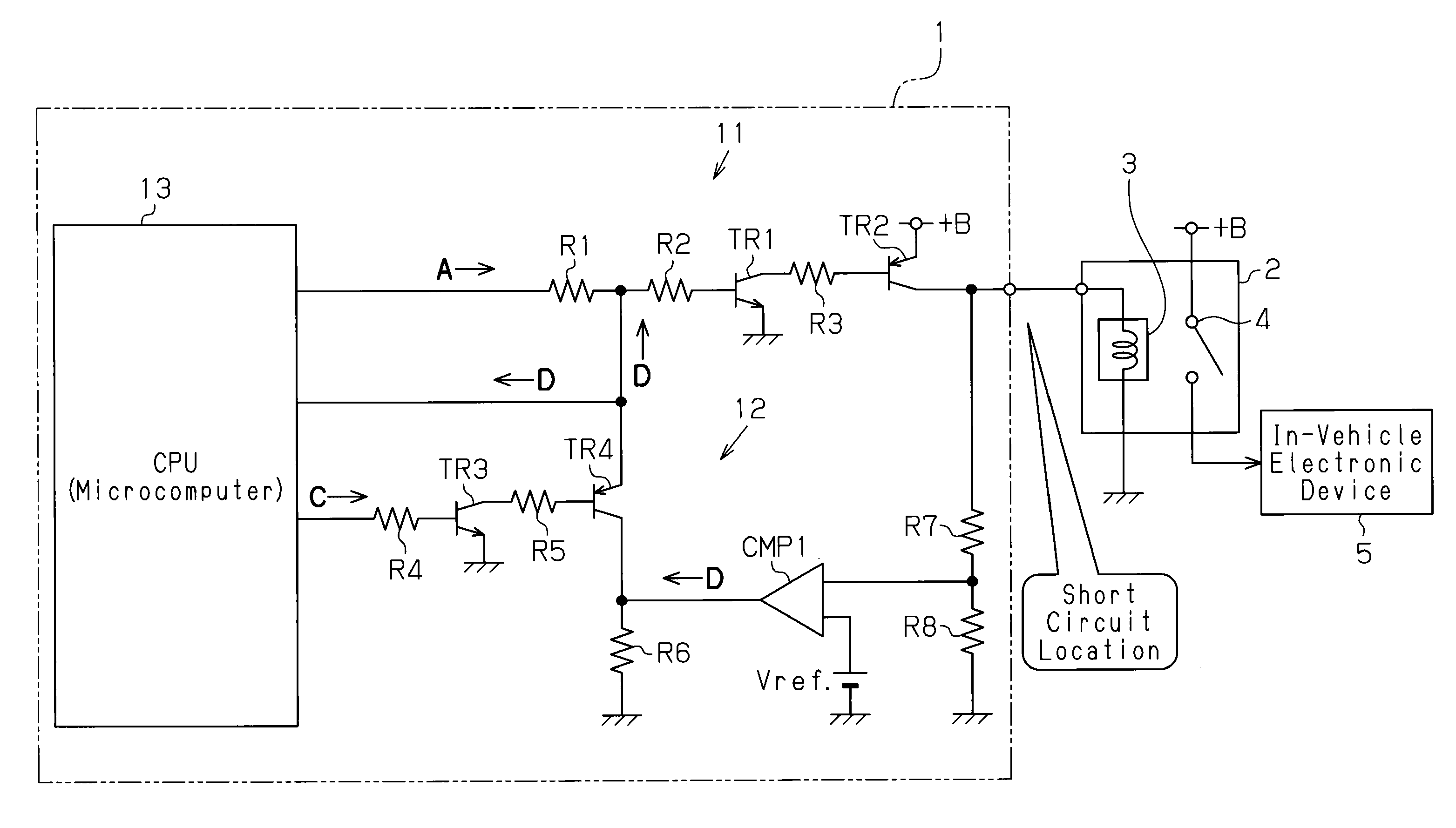 Short circuit protection circuit