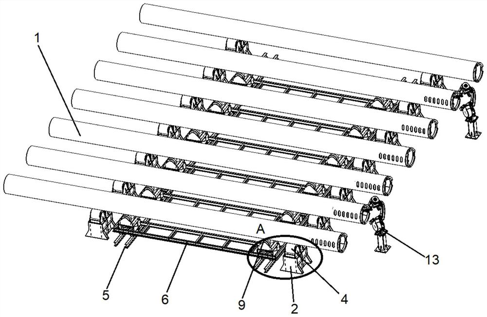 Large pipe fitting assembly equipment