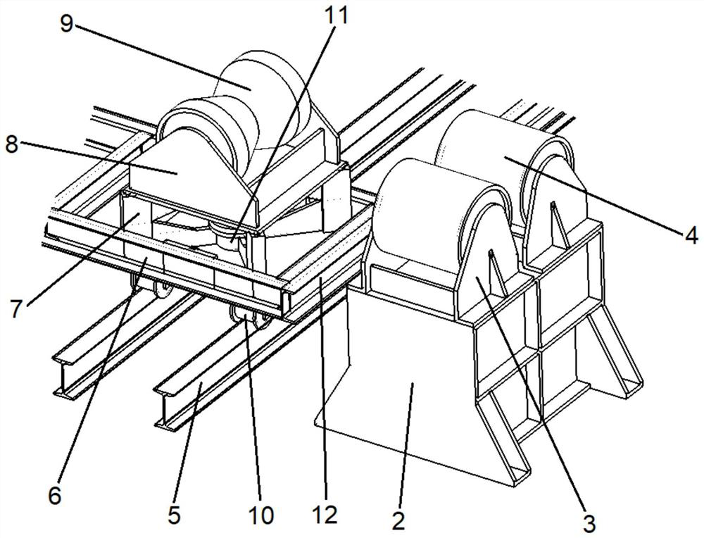 Large pipe fitting assembly equipment