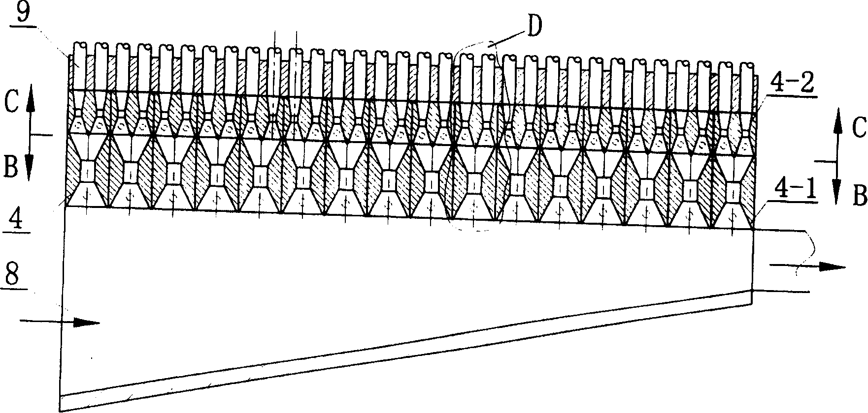 Device for roughly regulating or fine adjustment for paper banner through adding diluent water