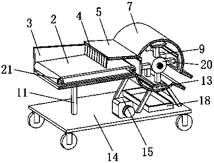 Automatic straw cutting robot for agricultural harvesting