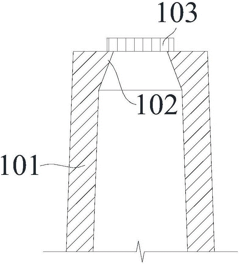 Hollow bridge pier capping construction method