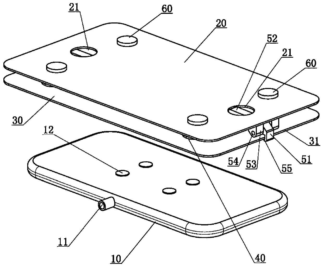 Body surface scar compression device