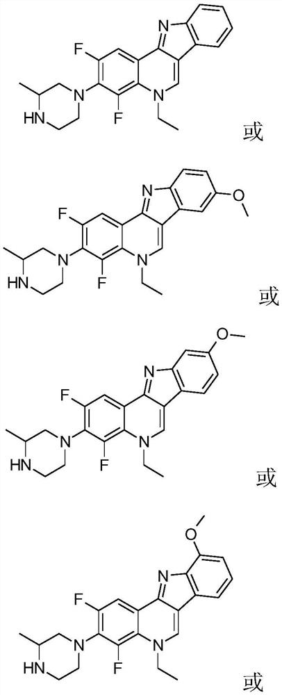 Isorcryptolepine analogue, preparation method of isorcryptolepine analogue from lomefloxacin, and application thereof