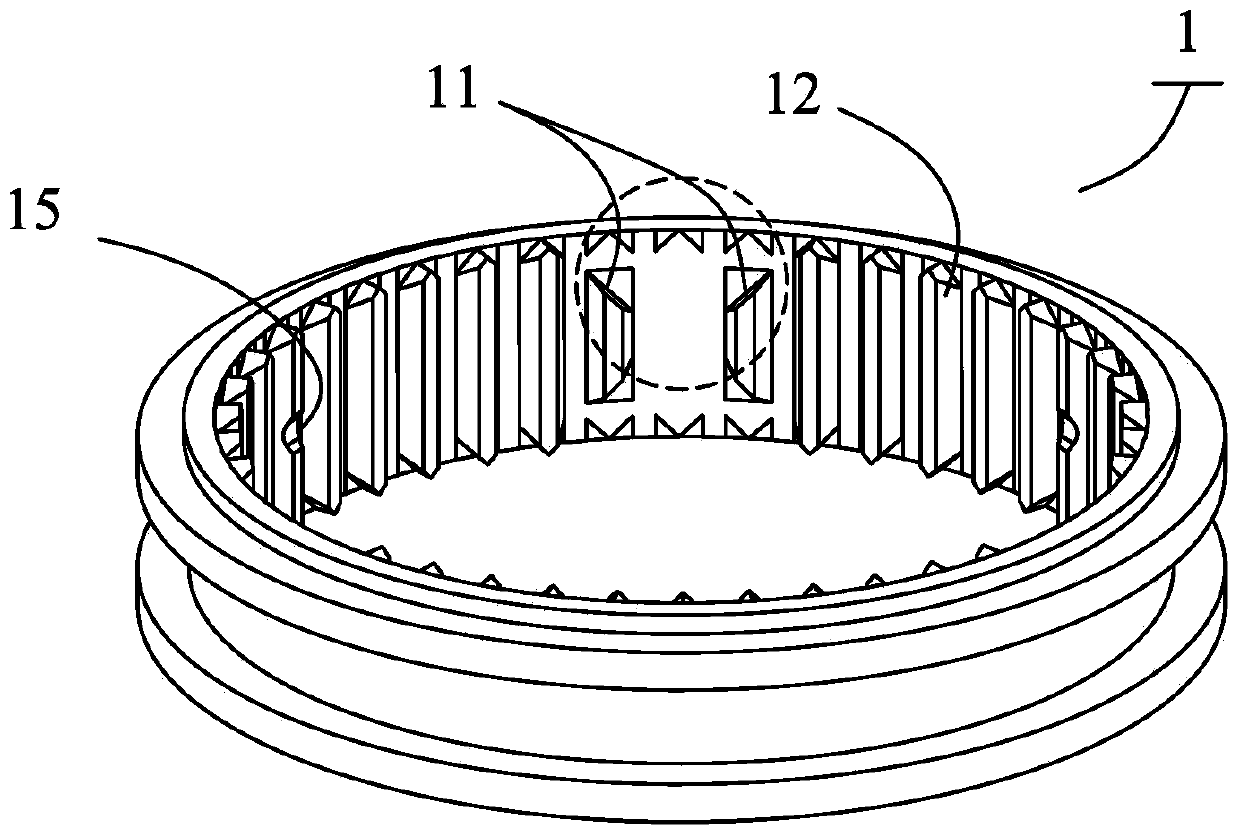 A kind of synchronizer and transmission