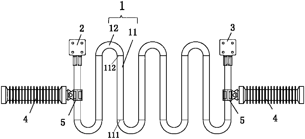 Tubular resistor applicable to high current