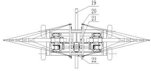 Automatic stretching type sprinkling irrigation trolley