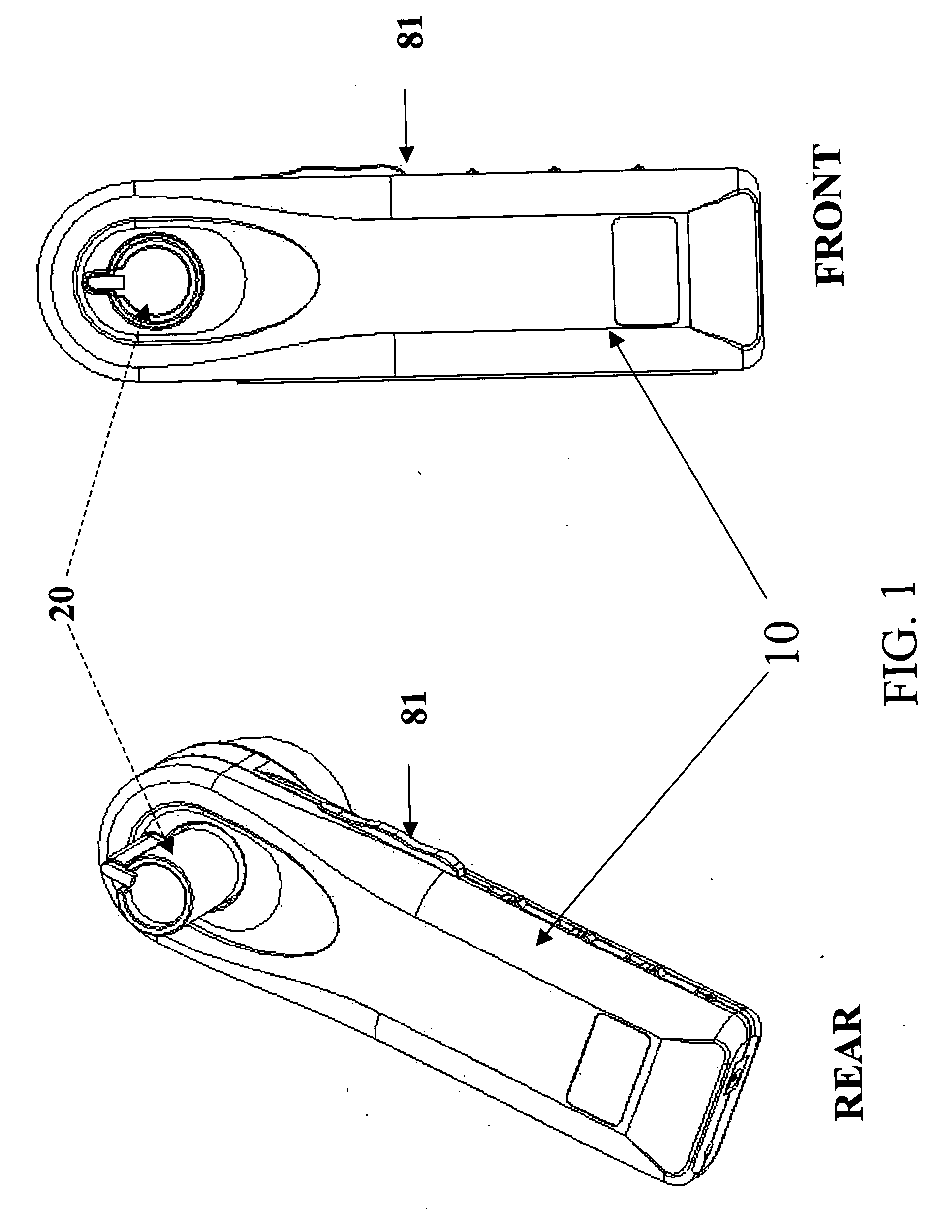 Replaceable electrostatically sprayable material reservoir design having electrostatic spraying and method for using same