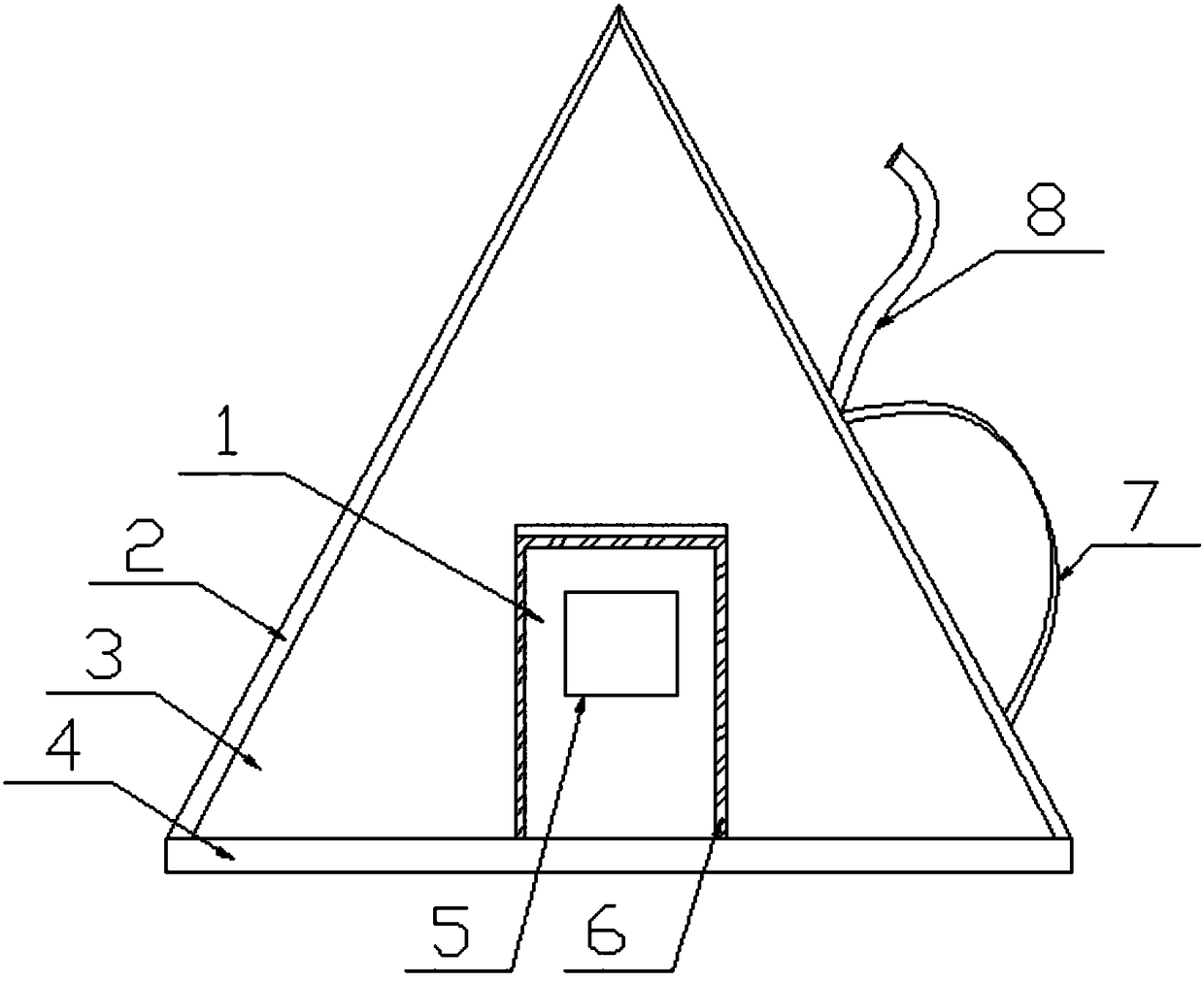 Portable safe outdoor tent