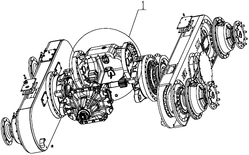 Land leveler and forced lubricating system thereof