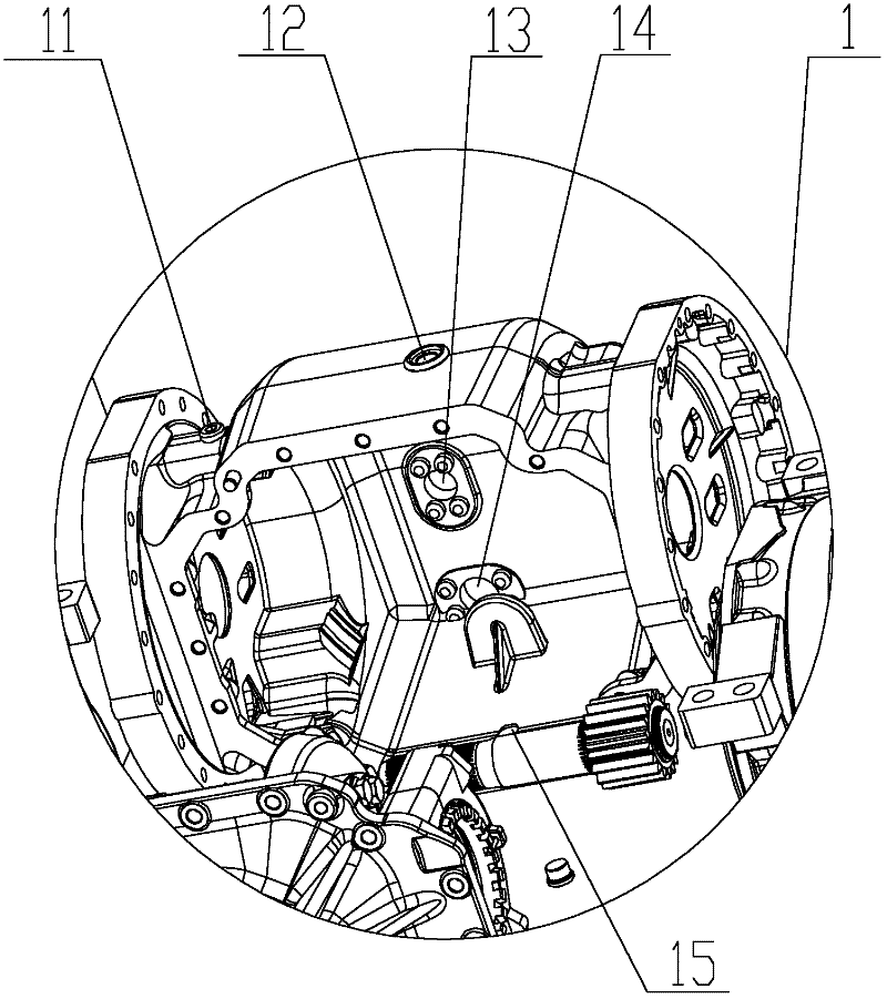 Land leveler and forced lubricating system thereof