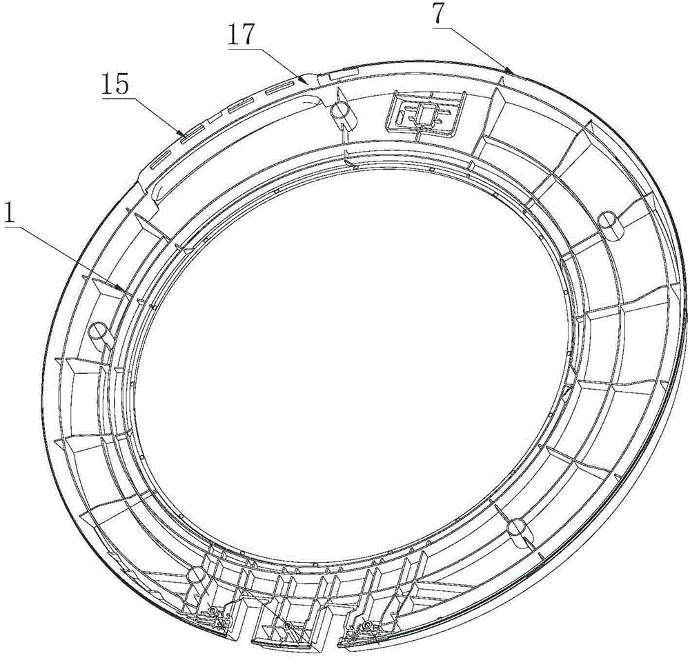 Door body of roller washing machine and roller washing machine