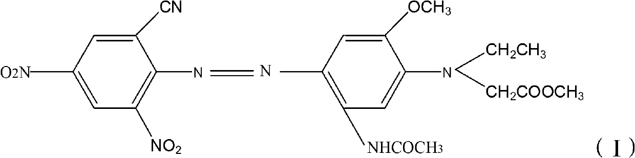 Disperse blue dye composition and disperse blue dye and preparation method and application thereof