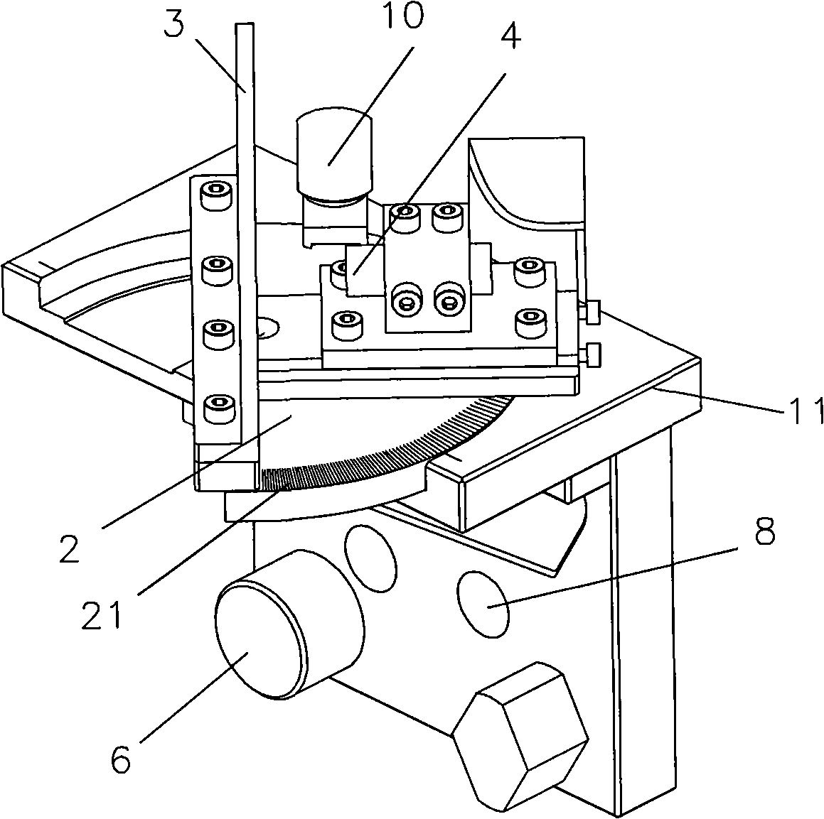 Measurer for vehicle steering angle