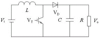 Boost converter model-based negative regulation voltage suppression condition analysis method