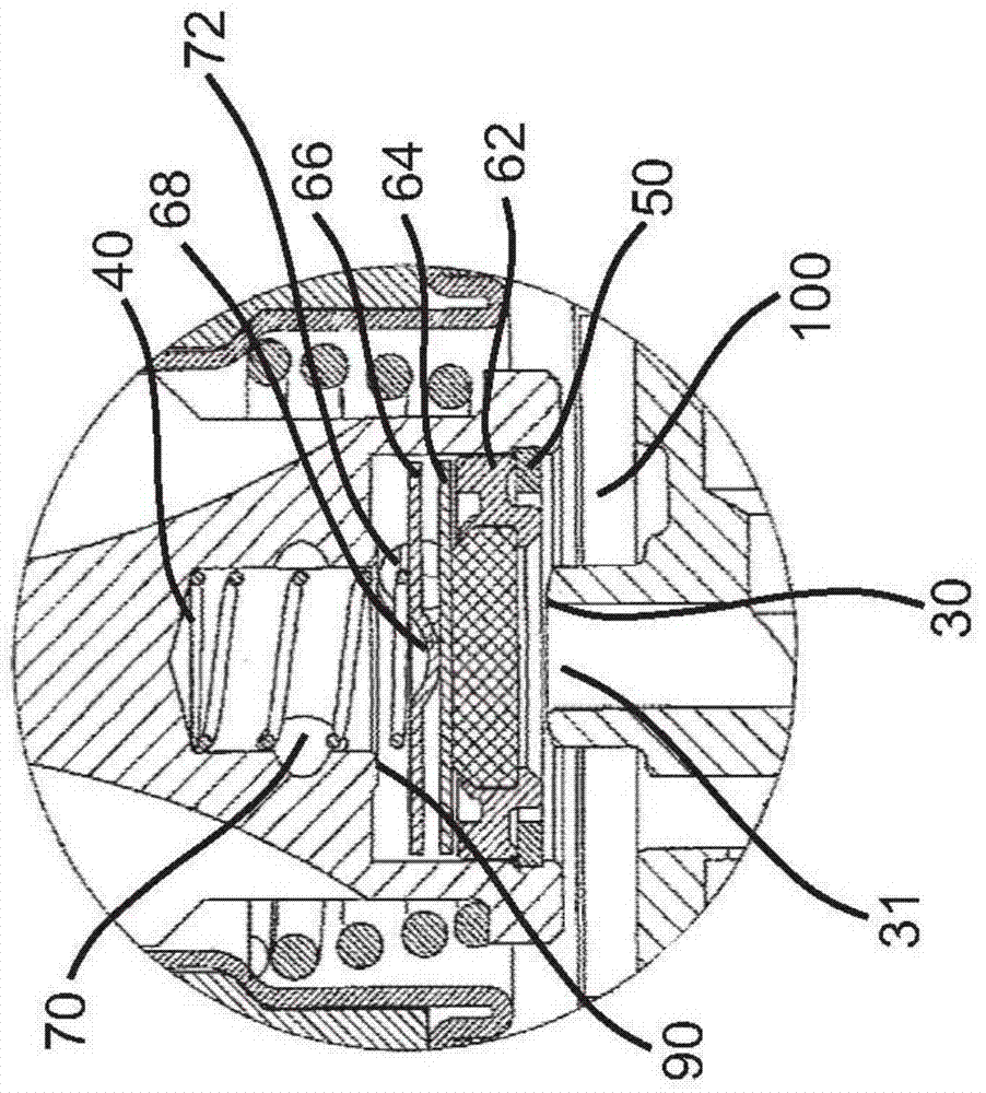 Sealing system for a solenoid valve and solenoid valve