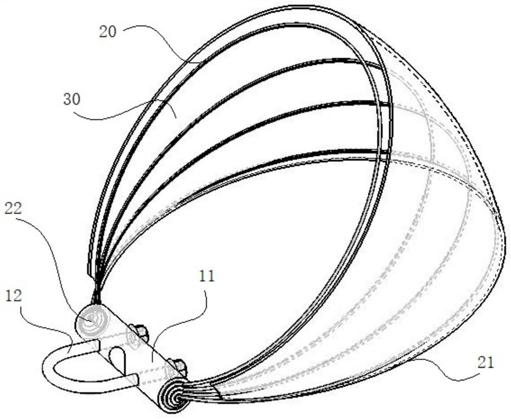 Protective cover, open type saddle with protective cover and bicycle with protective cover