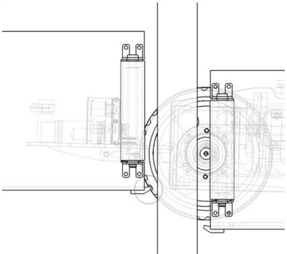 Walking mechanism used between working face hydraulic supports