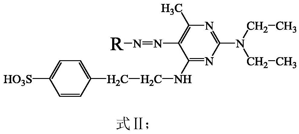 Acid dye for nylon fiber dyeing and preparation method thereof