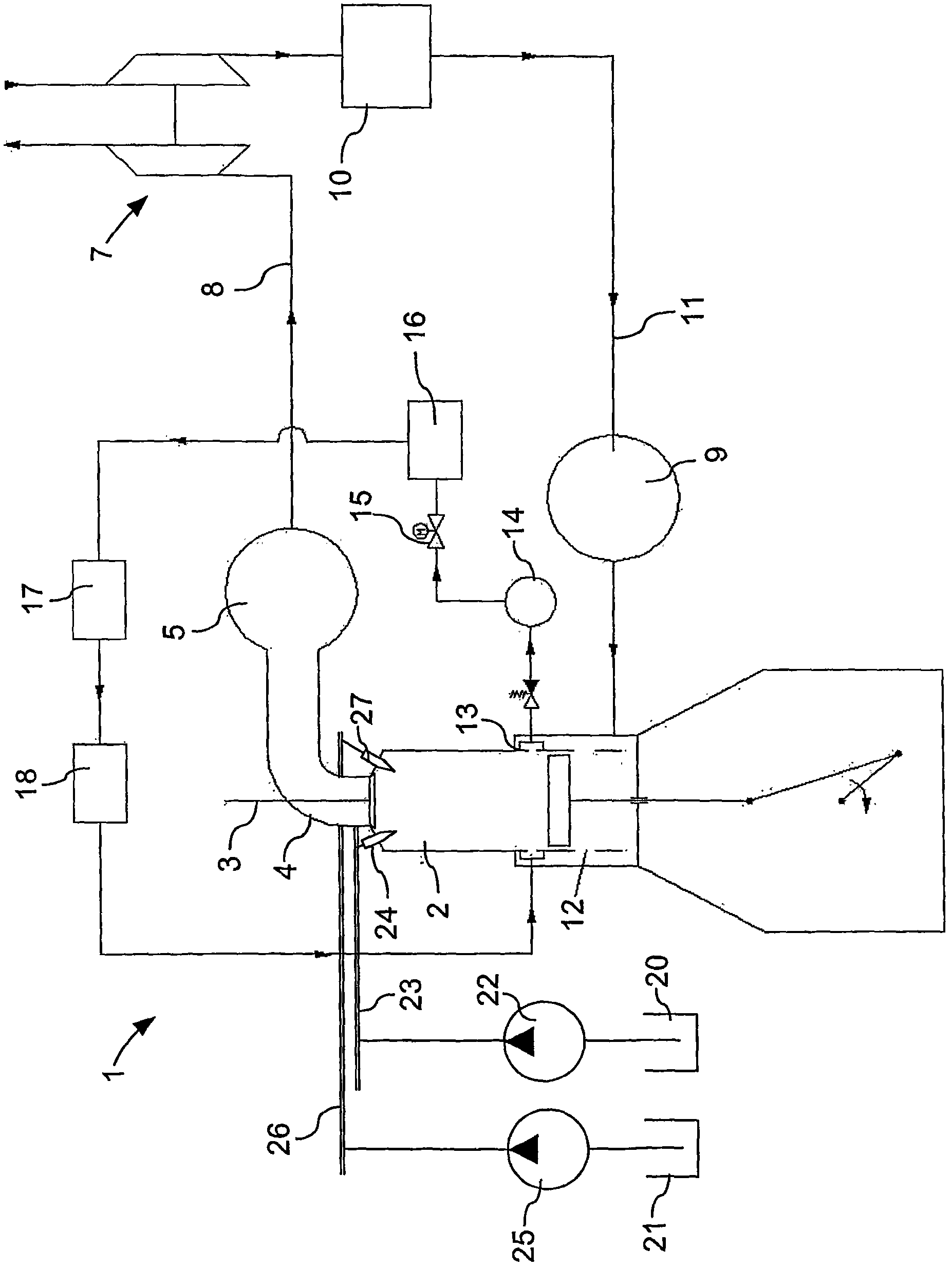 A Large Turbocharged Two-Stroke Diesel Engine With Exhaust- Or Combustion Gas Recirculation And Method For Reducing Nox And Soot Emissions