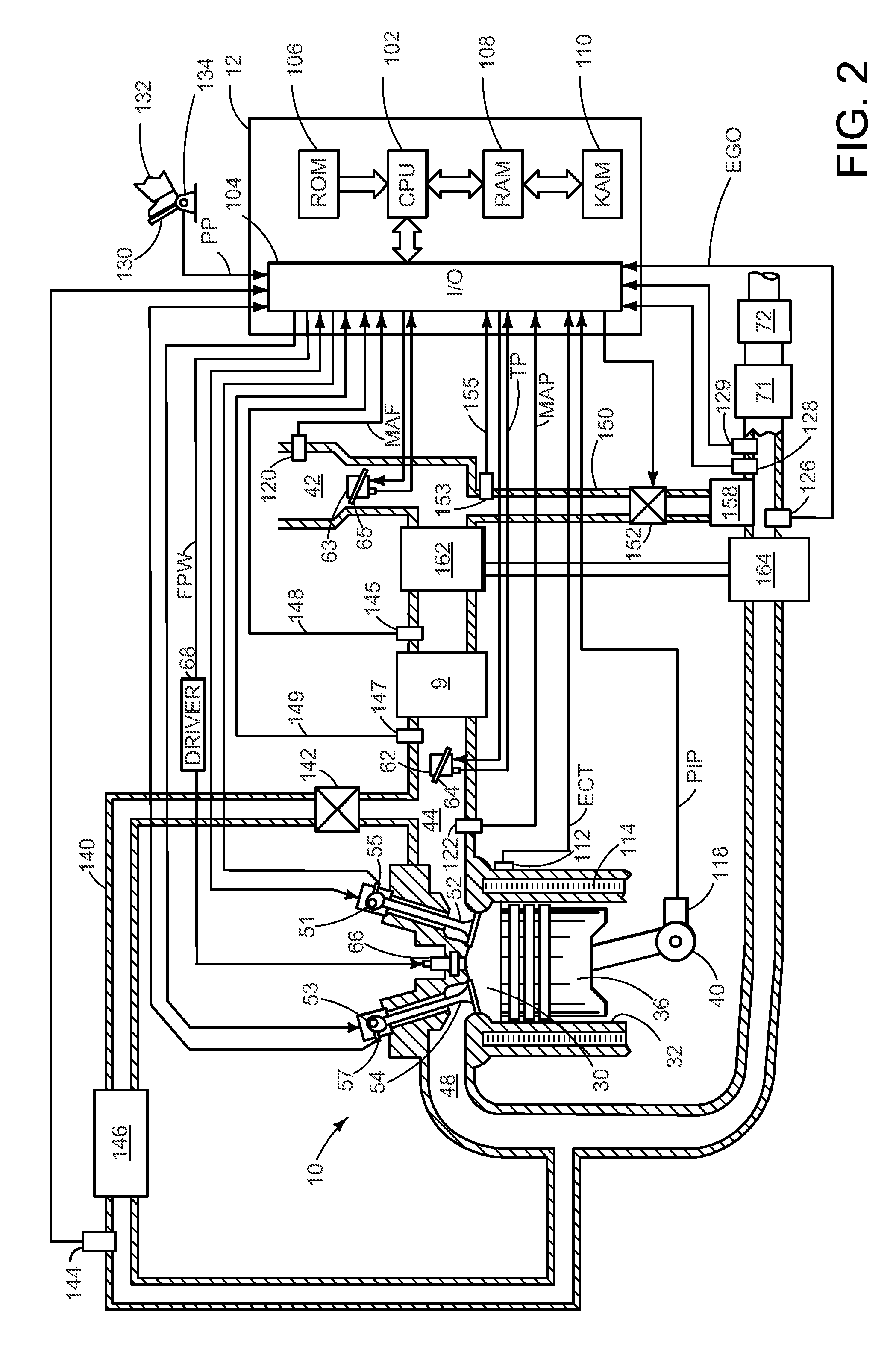 Cooling arrangement for a chargeable internal combustion engine