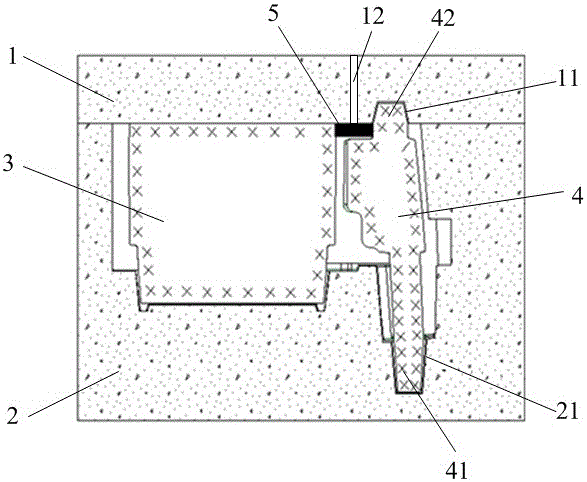 Casting mold provided with vertical-sand-core assistant positioning device and positioning method