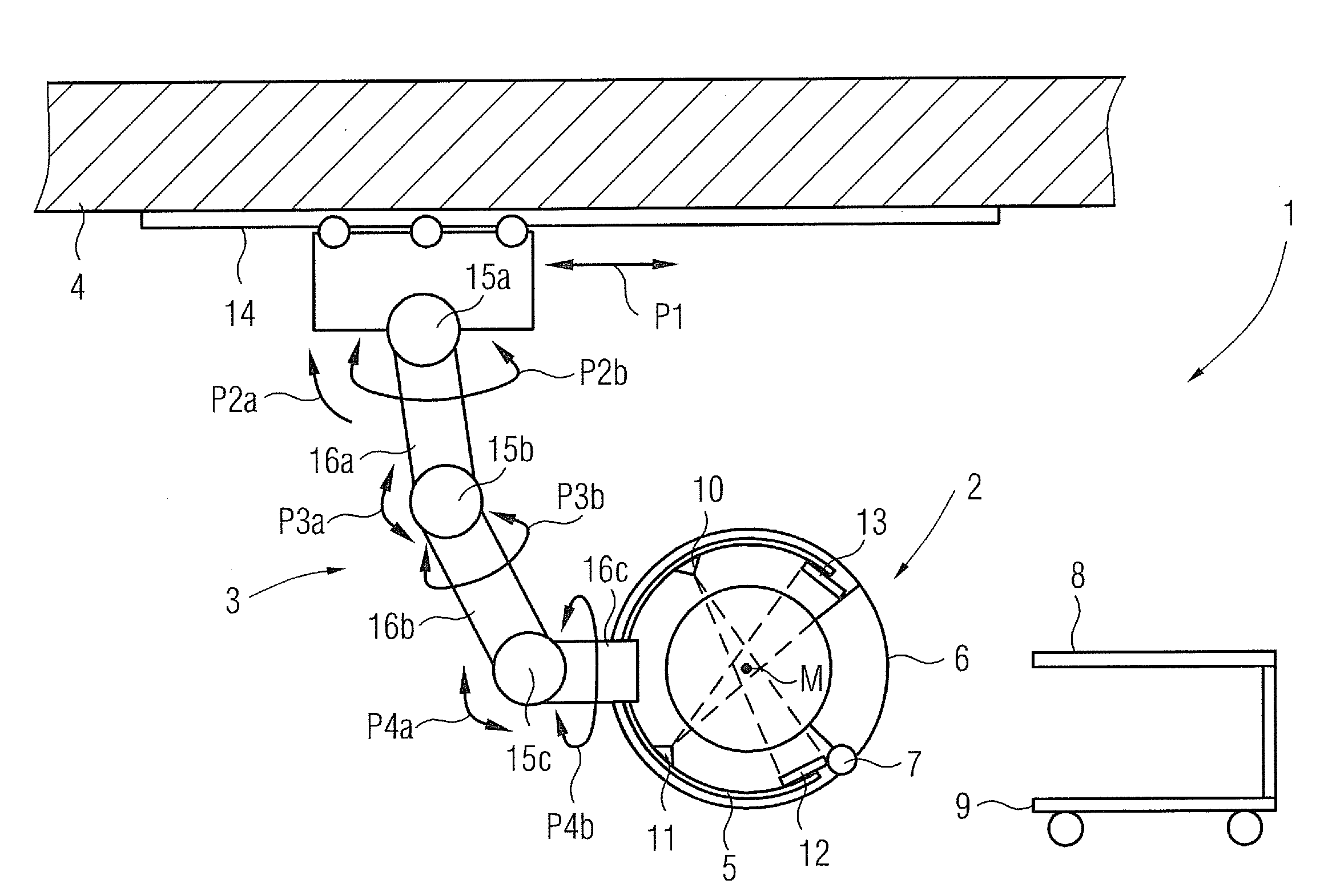 Imaging apparatus comprising a ring-shaped gantry