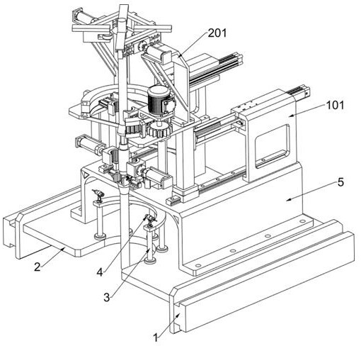 Automatic screwing-on and screwing-off device of sucker rod for oil field