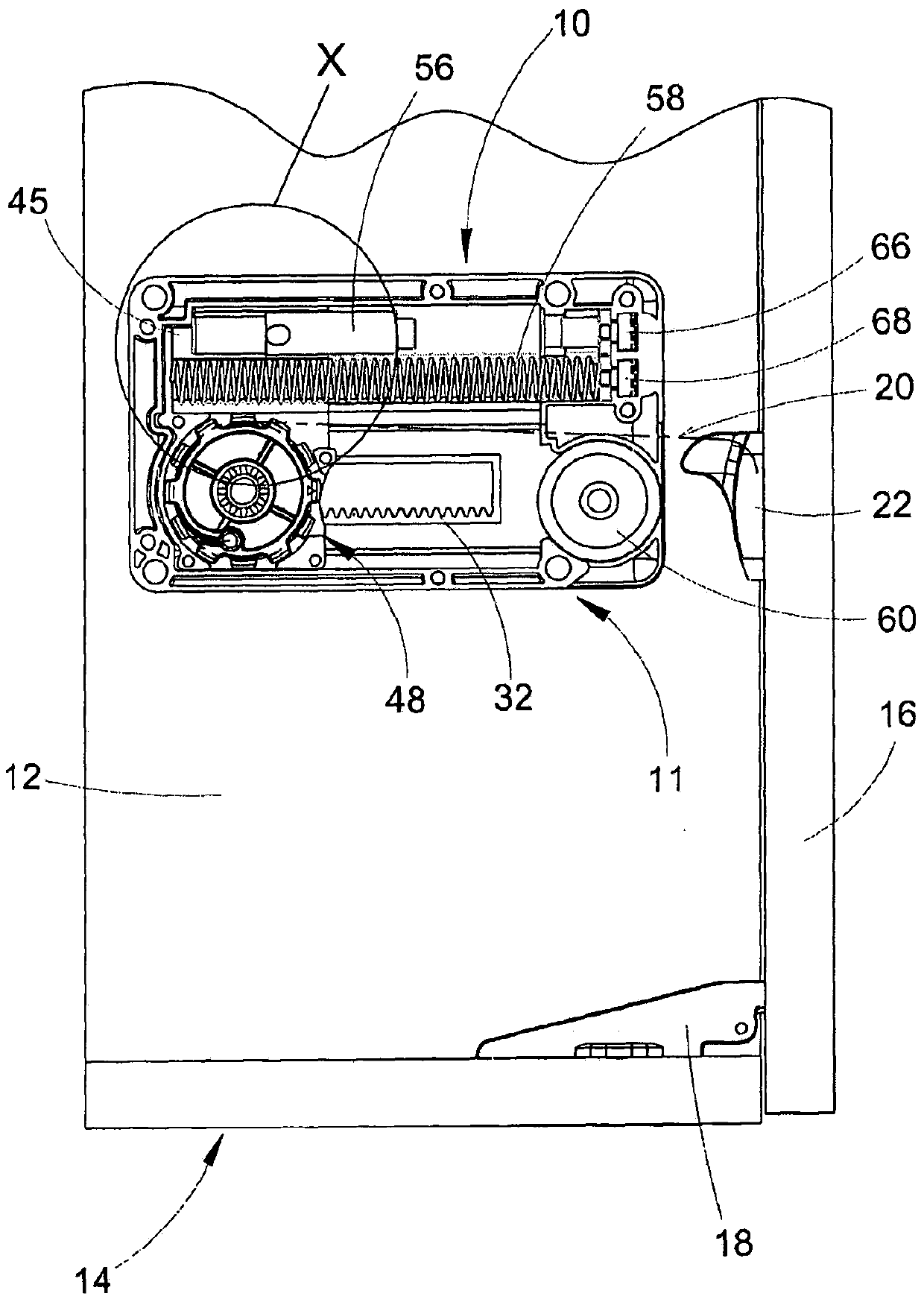 Improved guide device for the opening and the support of doors of furniture