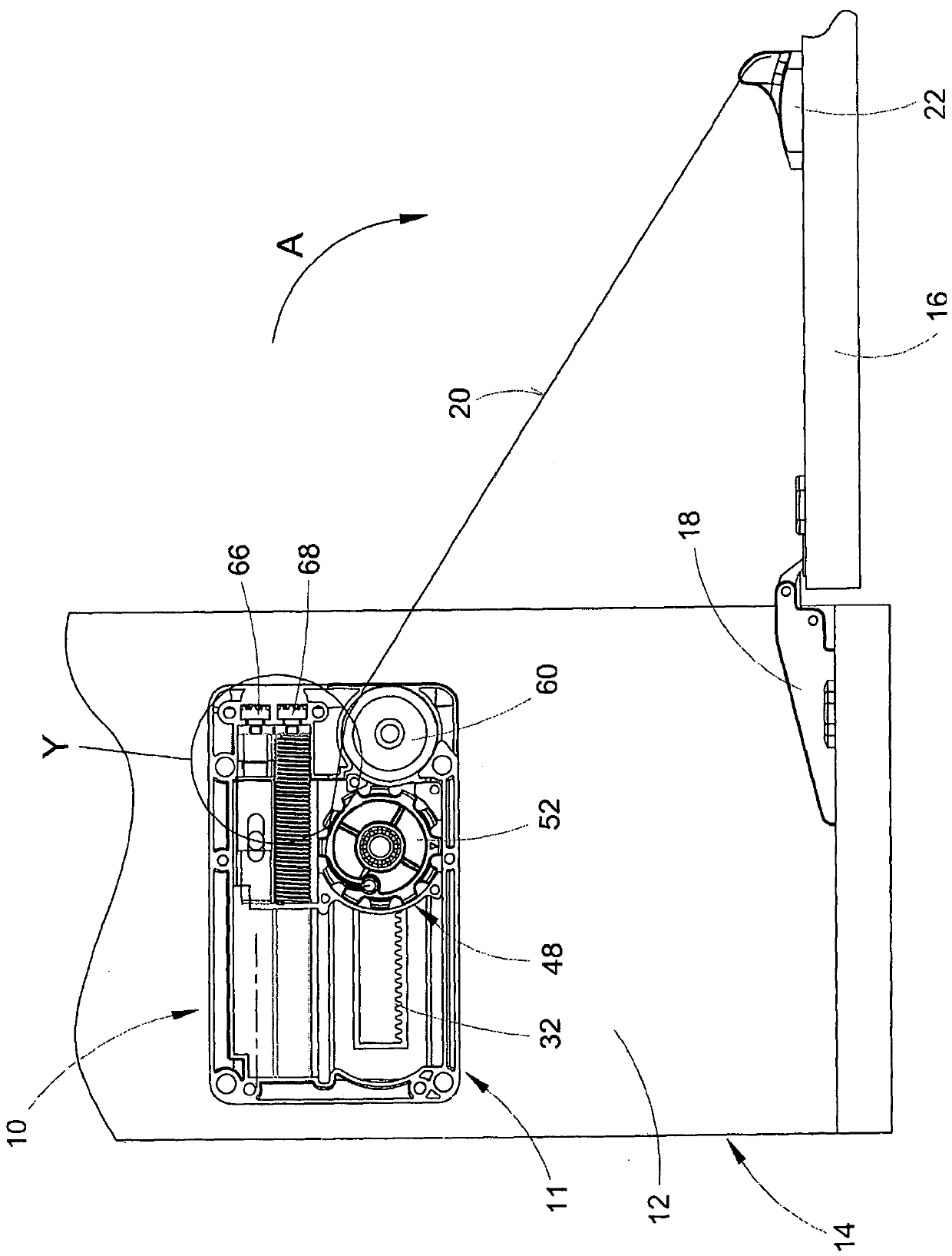 Improved guide device for the opening and the support of doors of furniture