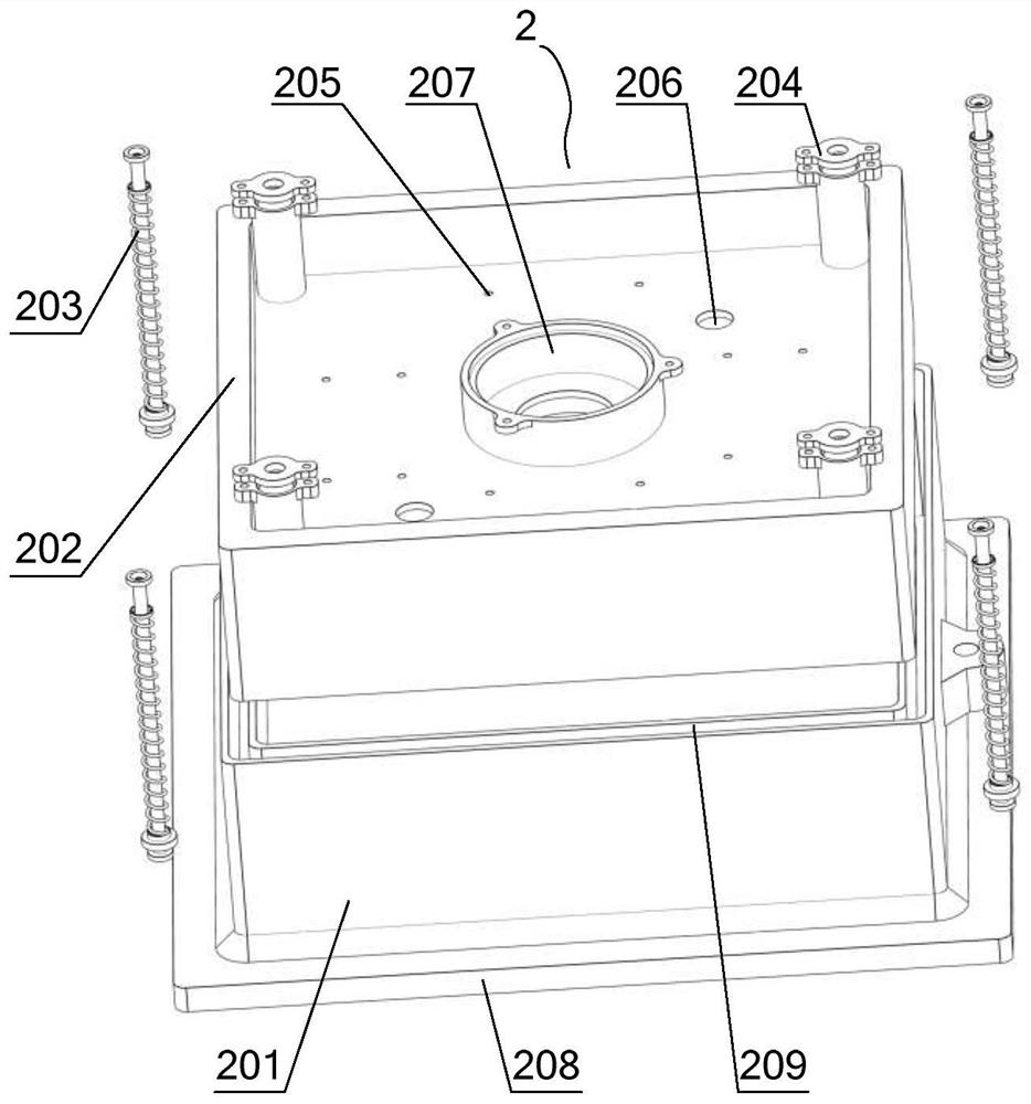 Multi-stage compliant wall-climbing robot mechanism with curvature self-adaptability