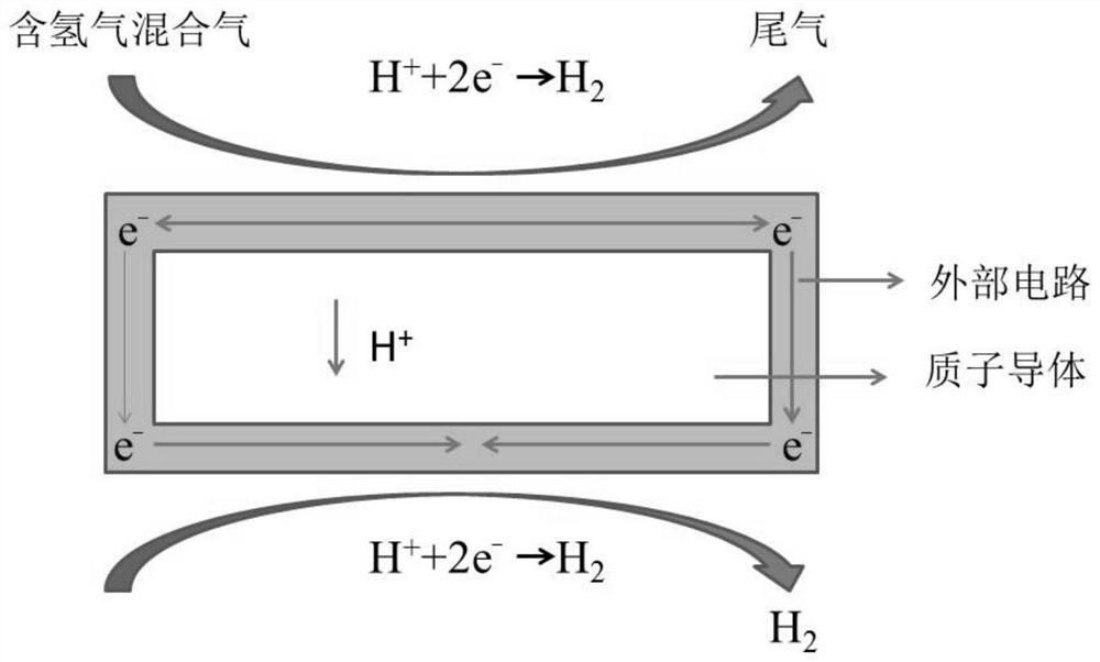 Proton-electron mixed conductor hydrogen permeable membrane and its preparation method and hydrogen permeable membrane reactor