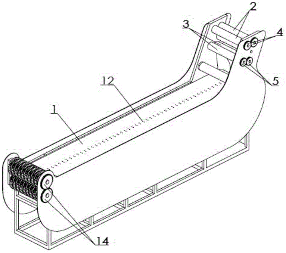 Air floating type sheeting and crushing machine for powder coating