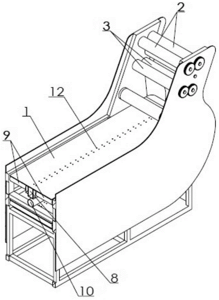 Air floating type sheeting and crushing machine for powder coating