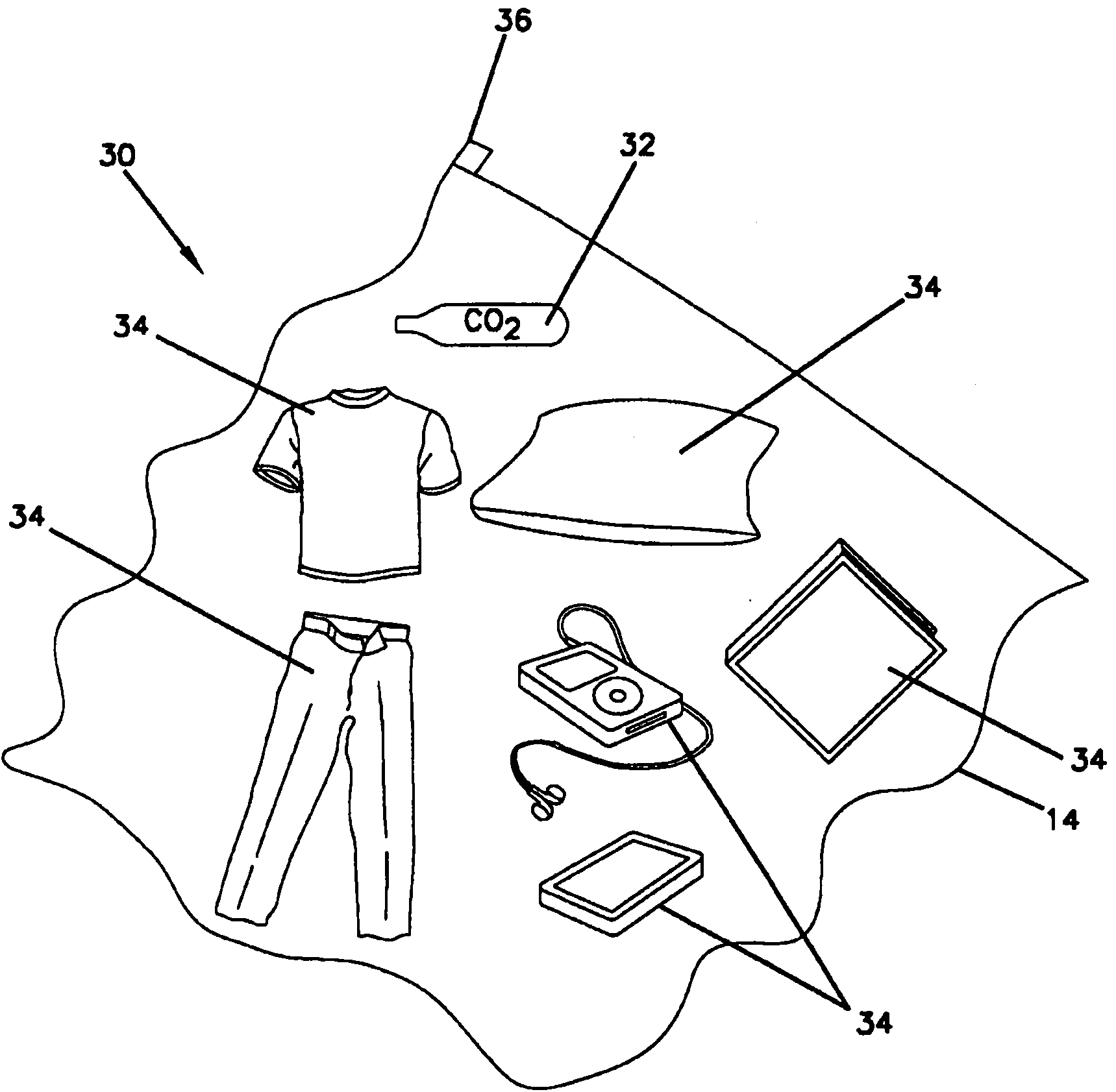 Method of treating articles with carbon dioxide