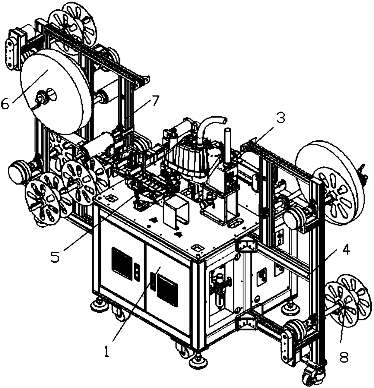 Graphite sheet supplementing machine