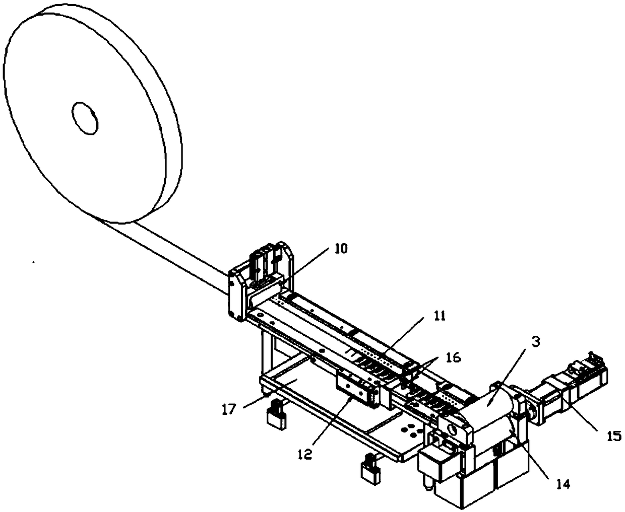 Graphite sheet supplementing machine