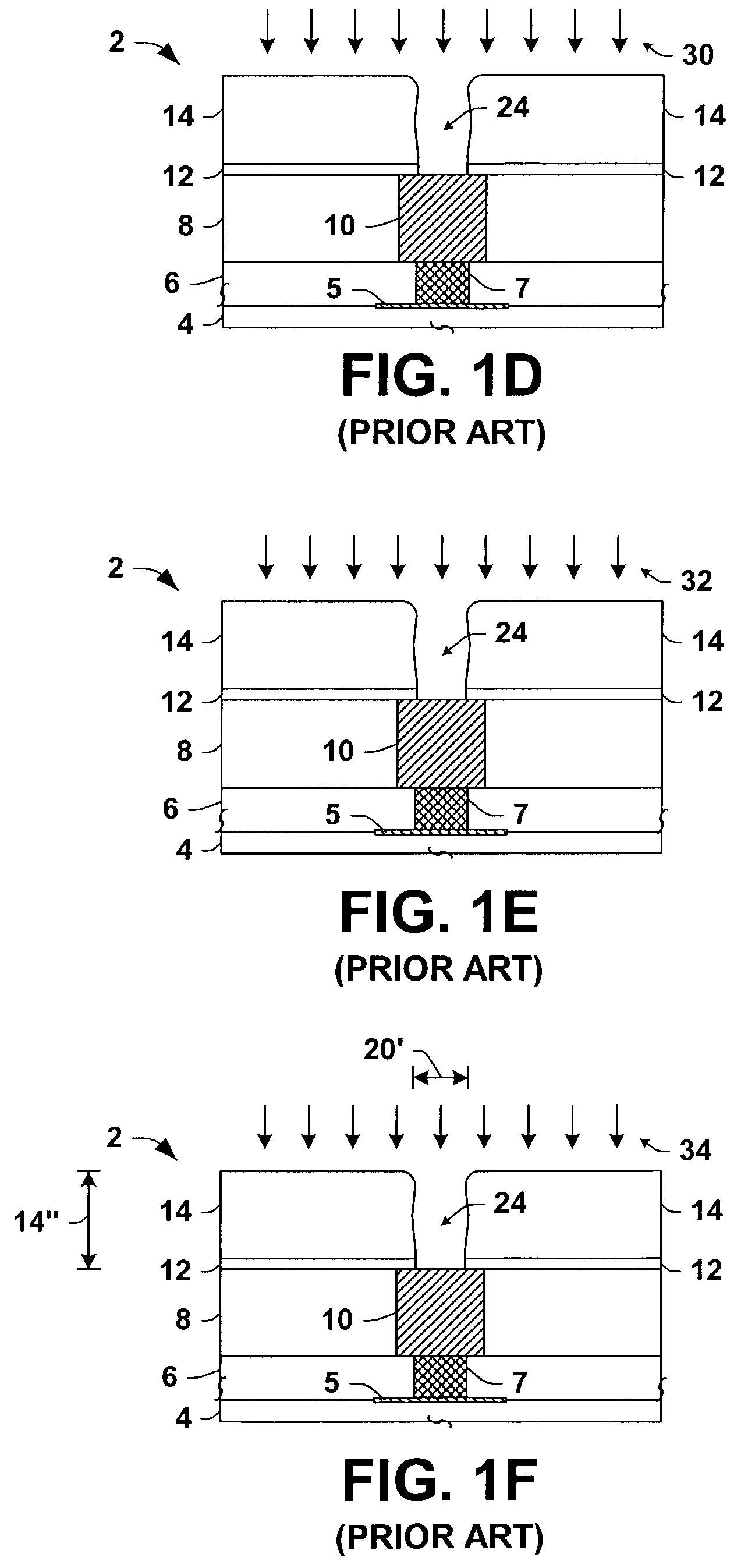 Methods for forming single damascene via or trench cavities and for forming dual damascene via cavities